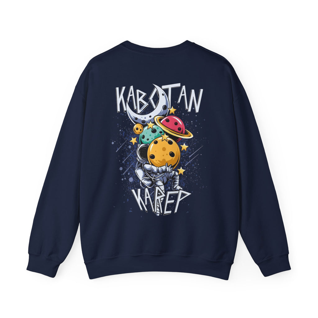 Kabytan Karep Space Crewneck Sweatshirt — Cute Planet Astronaut Graphic