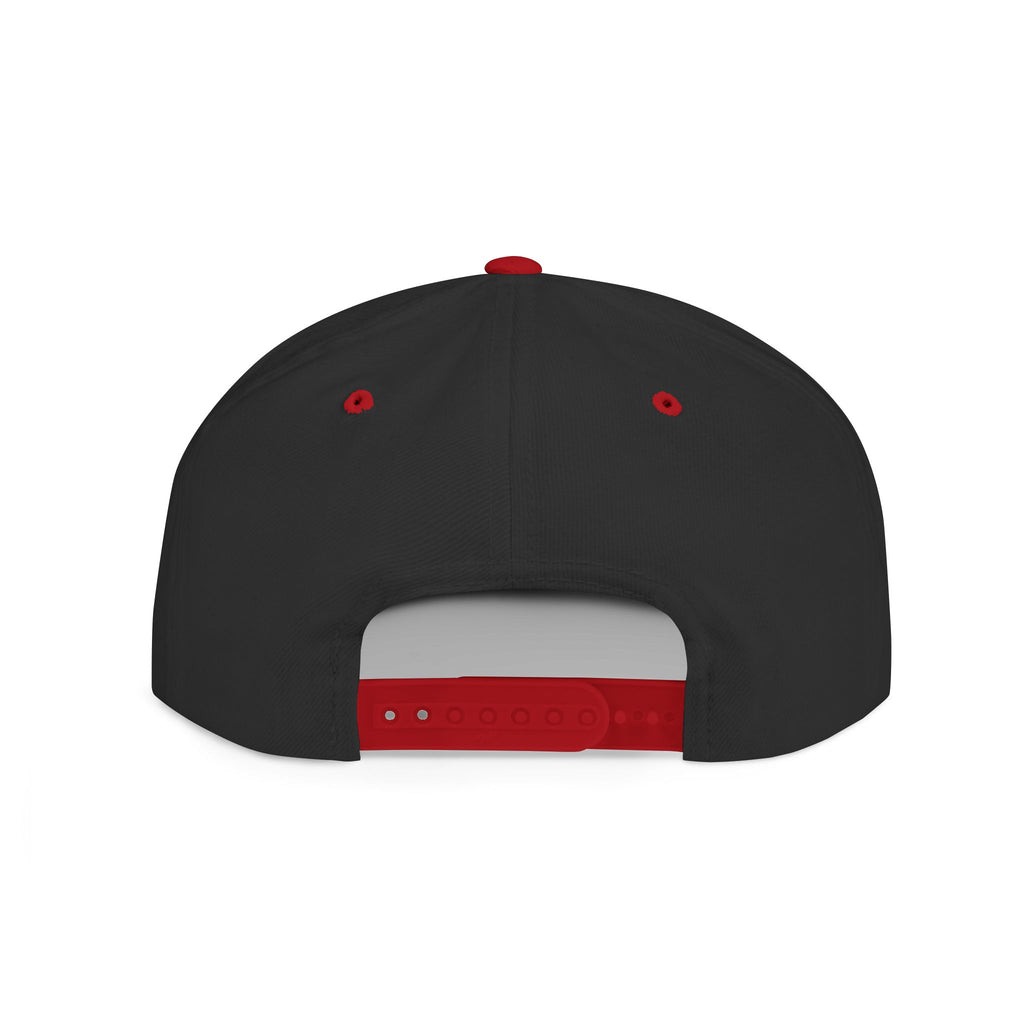 Legend Snapback Hat — White Flat-Bill Baseball Cap with Script Logo
