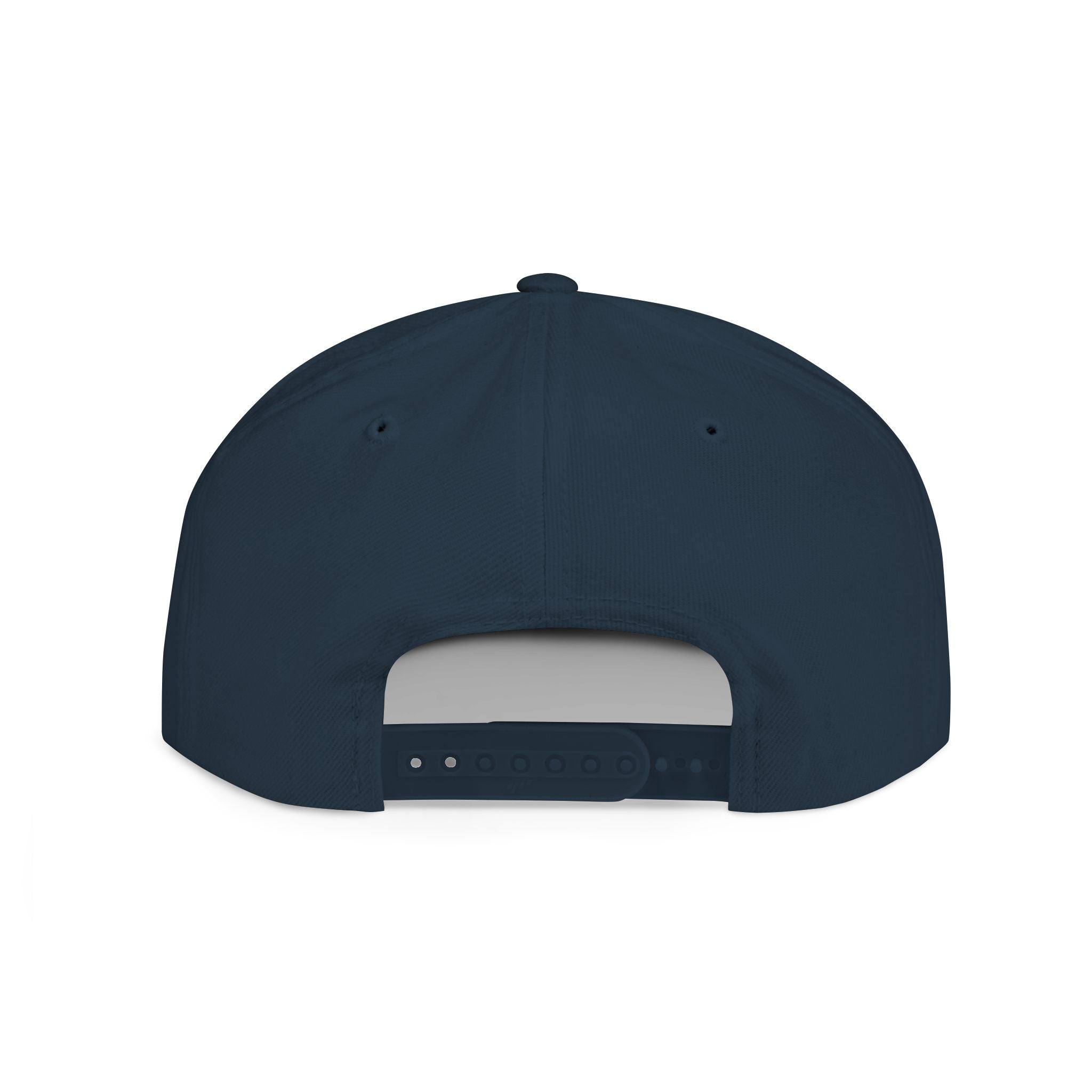 Legend Snapback Hat — White Flat-Bill Baseball Cap with Script Logo