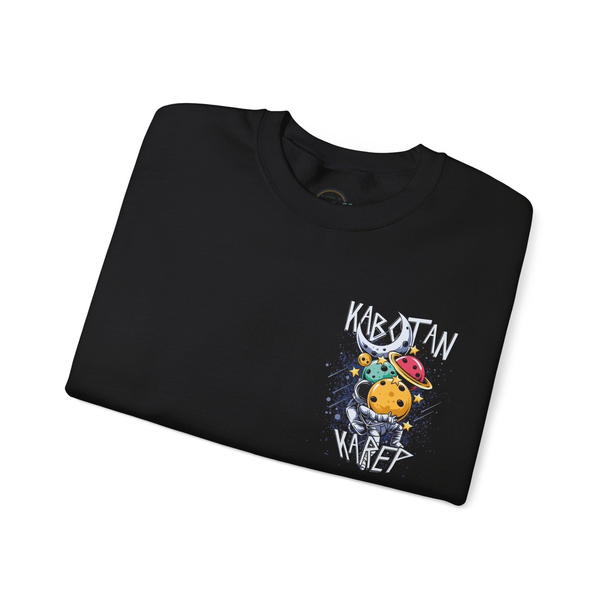 Kabytan Karep Space Crewneck Sweatshirt — Cute Planet Astronaut Graphic