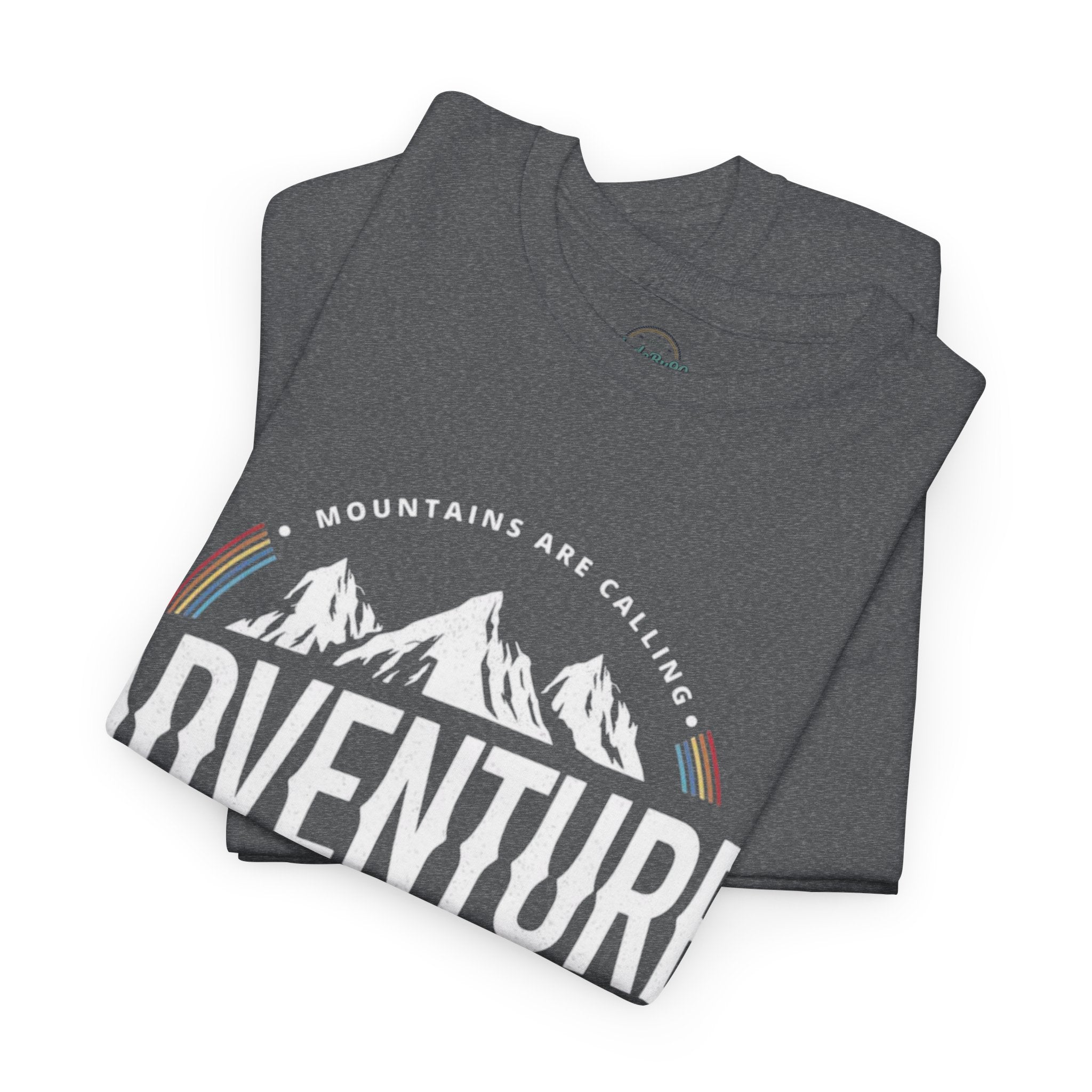 Adventure Mountain Badge Tee | Retro Outdoor Hiking Design