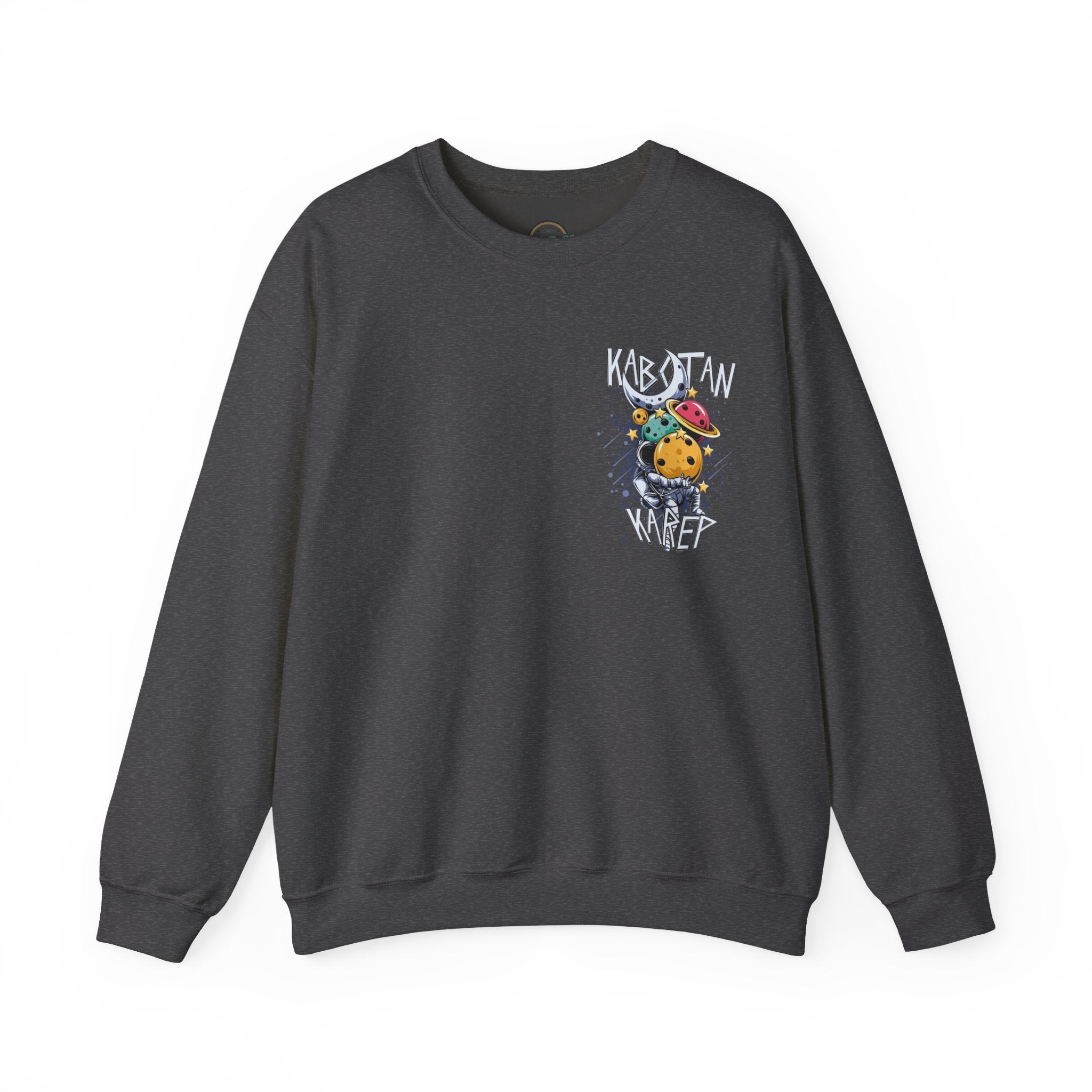 Kabytan Karep Space Crewneck Sweatshirt — Cute Planet Astronaut Graphic