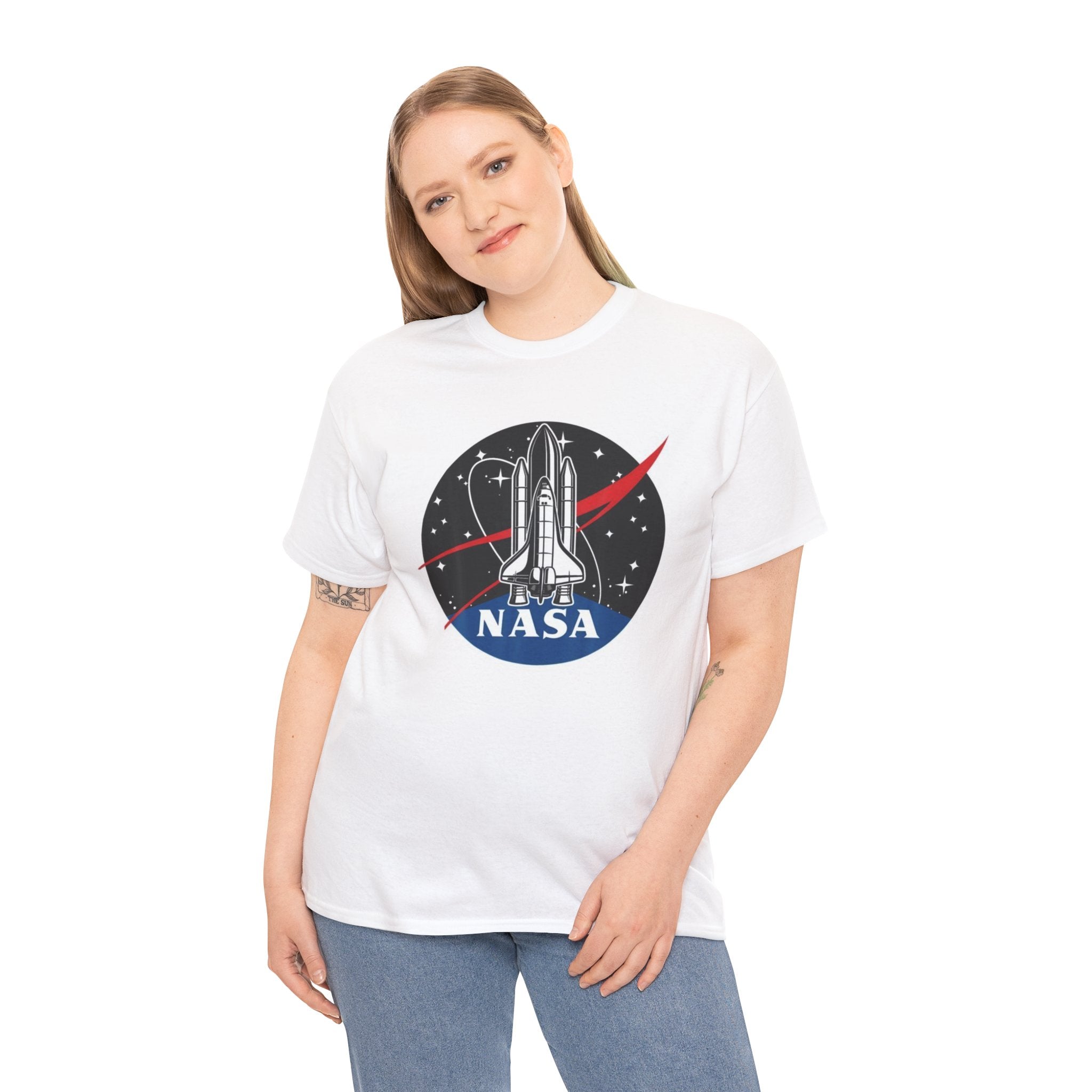NASA Space Shuttle Tee — Retro Rocket Logo T‑Shirt