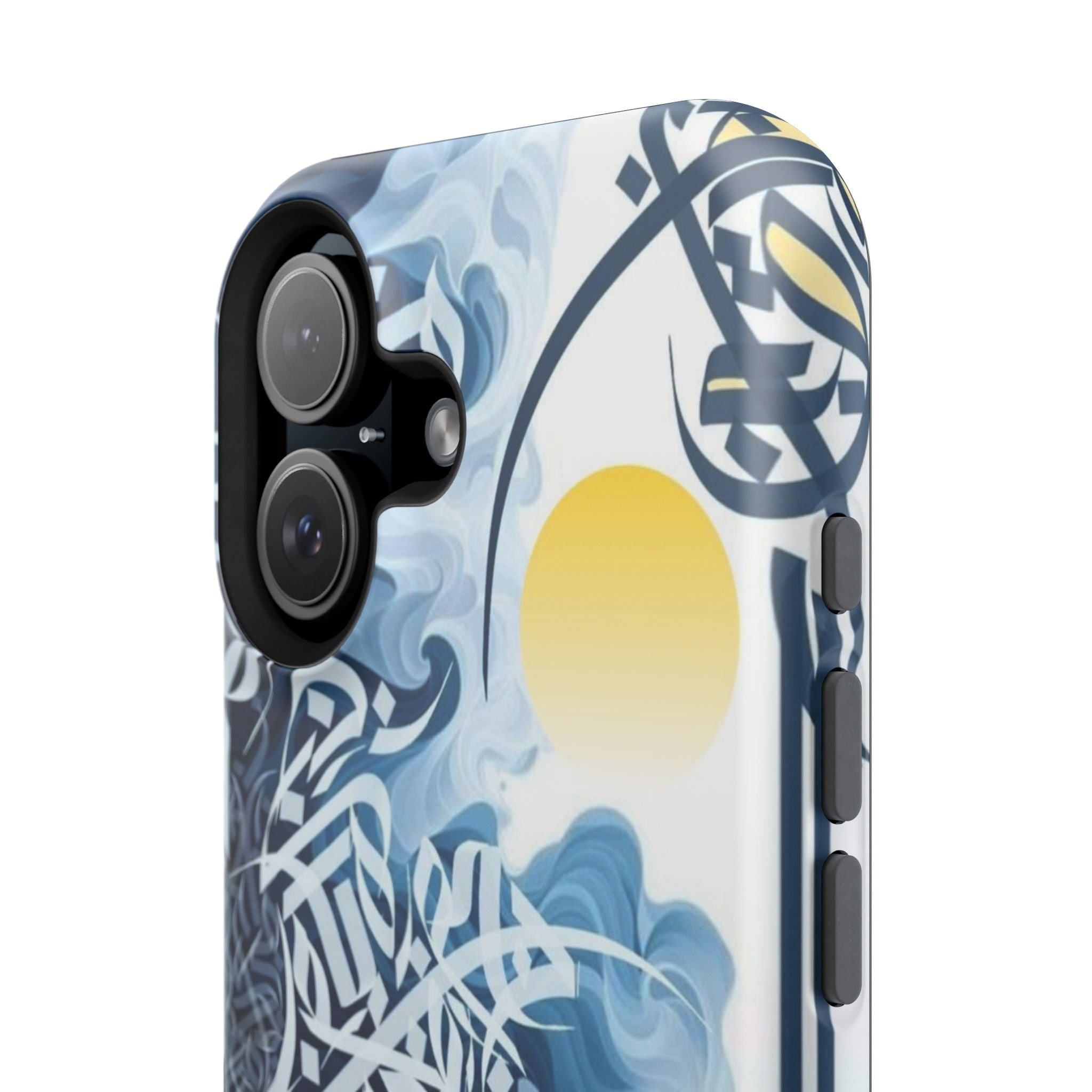 Magnetic Impact-Resistant Case — Blue Nautical Wave Mandala Design