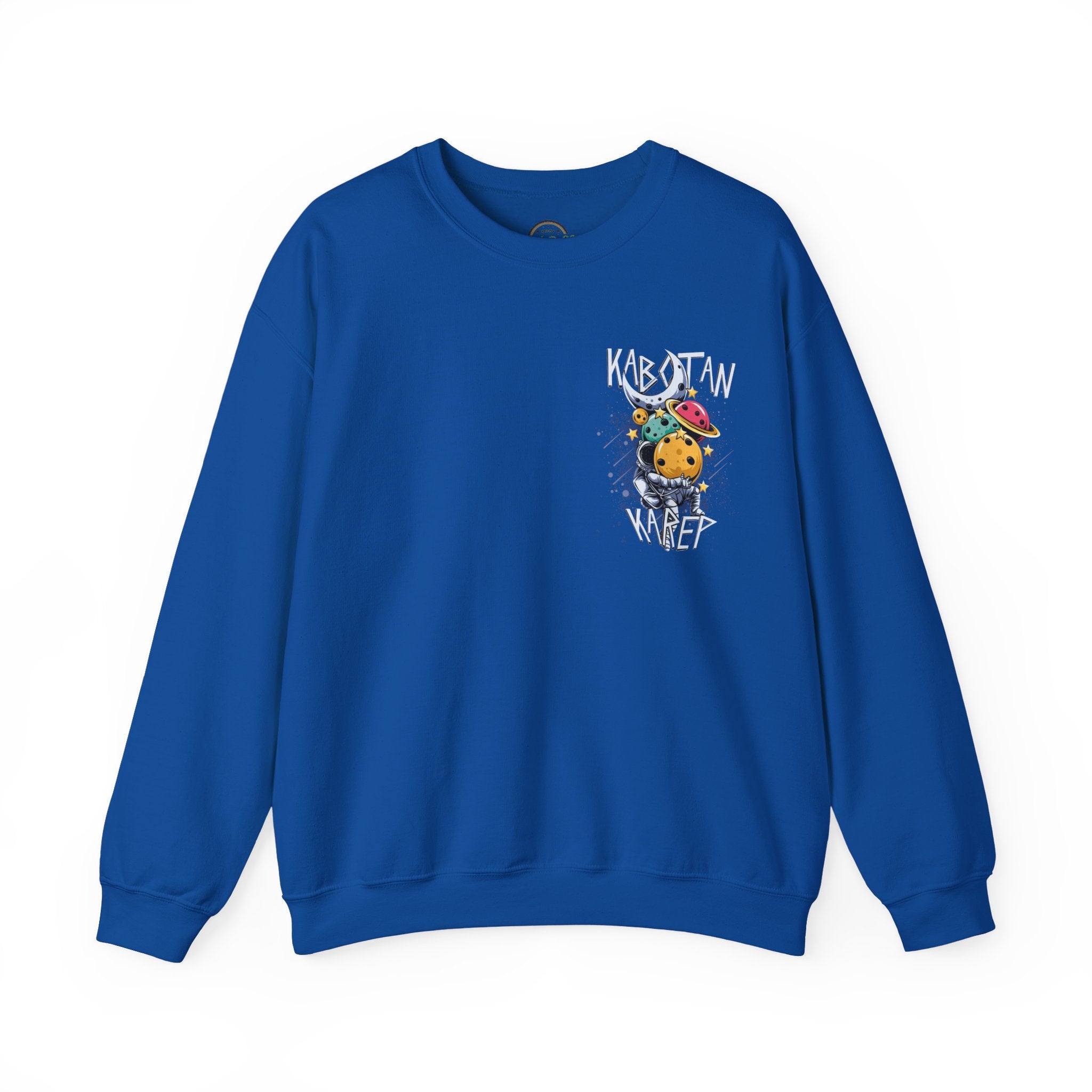 Kabytan Karep Space Crewneck Sweatshirt — Cute Planet Astronaut Graphic