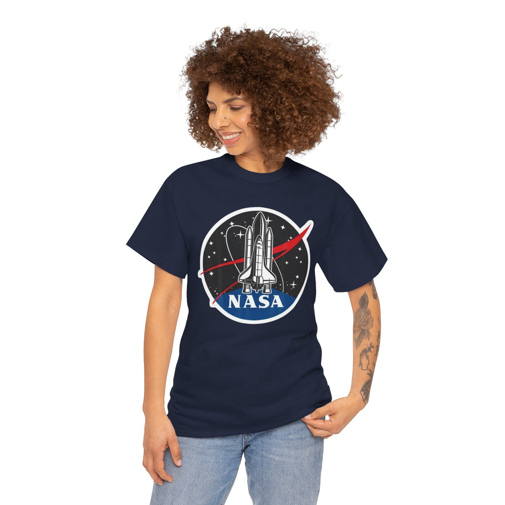 NASA Space Shuttle Tee — Retro Rocket Logo T‑Shirt