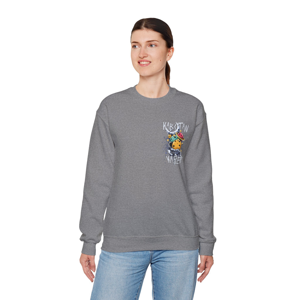 Kabytan Karep Space Crewneck Sweatshirt — Cute Planet Astronaut Graphic