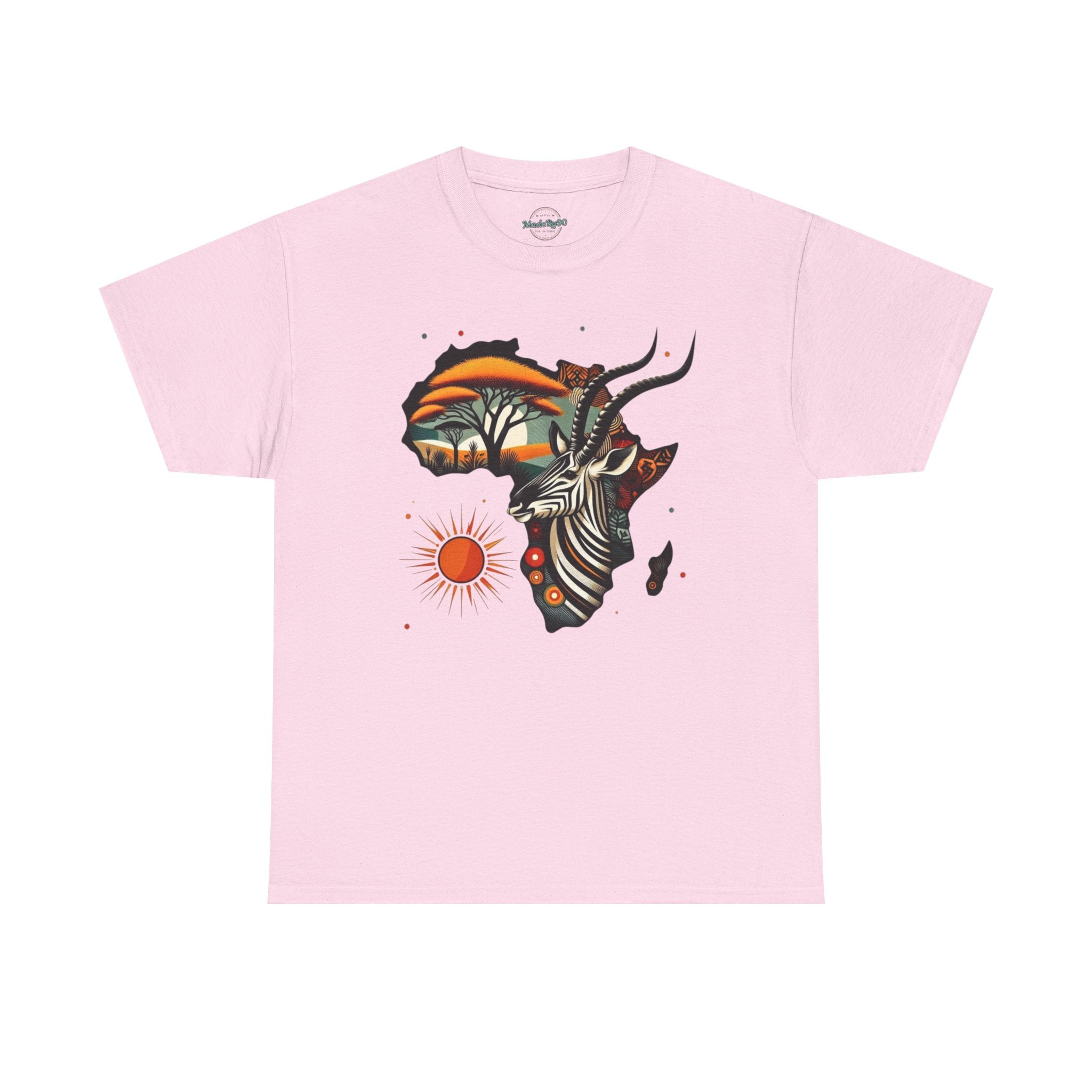 Africa Kudu Silhouette T-Shirt — Tribal Safari Sunrise Graphic Tee