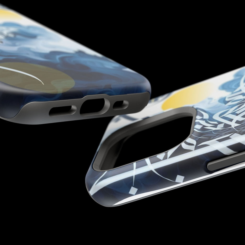 Magnetic Impact-Resistant Case — Blue Nautical Wave Mandala Design