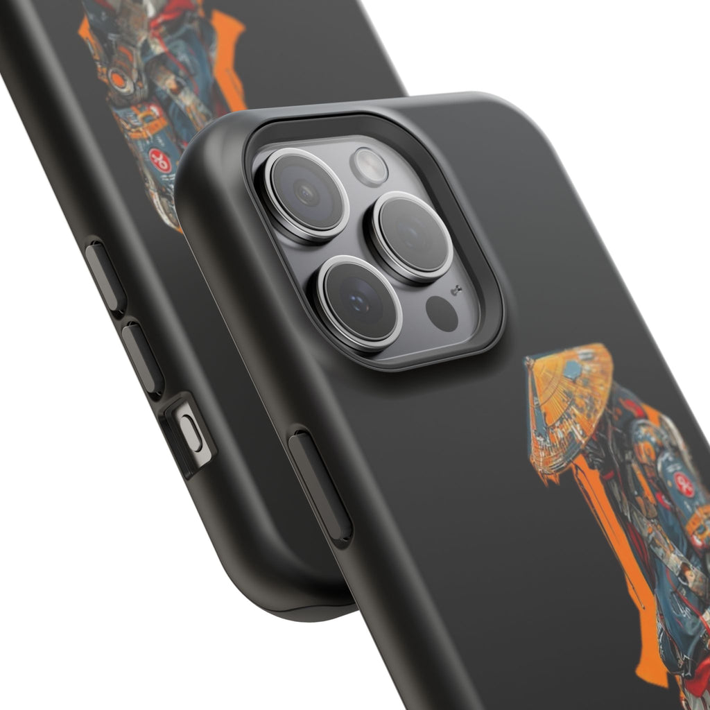 Samurai Streetwear Phone Case — Magnetic Impact-Resistant