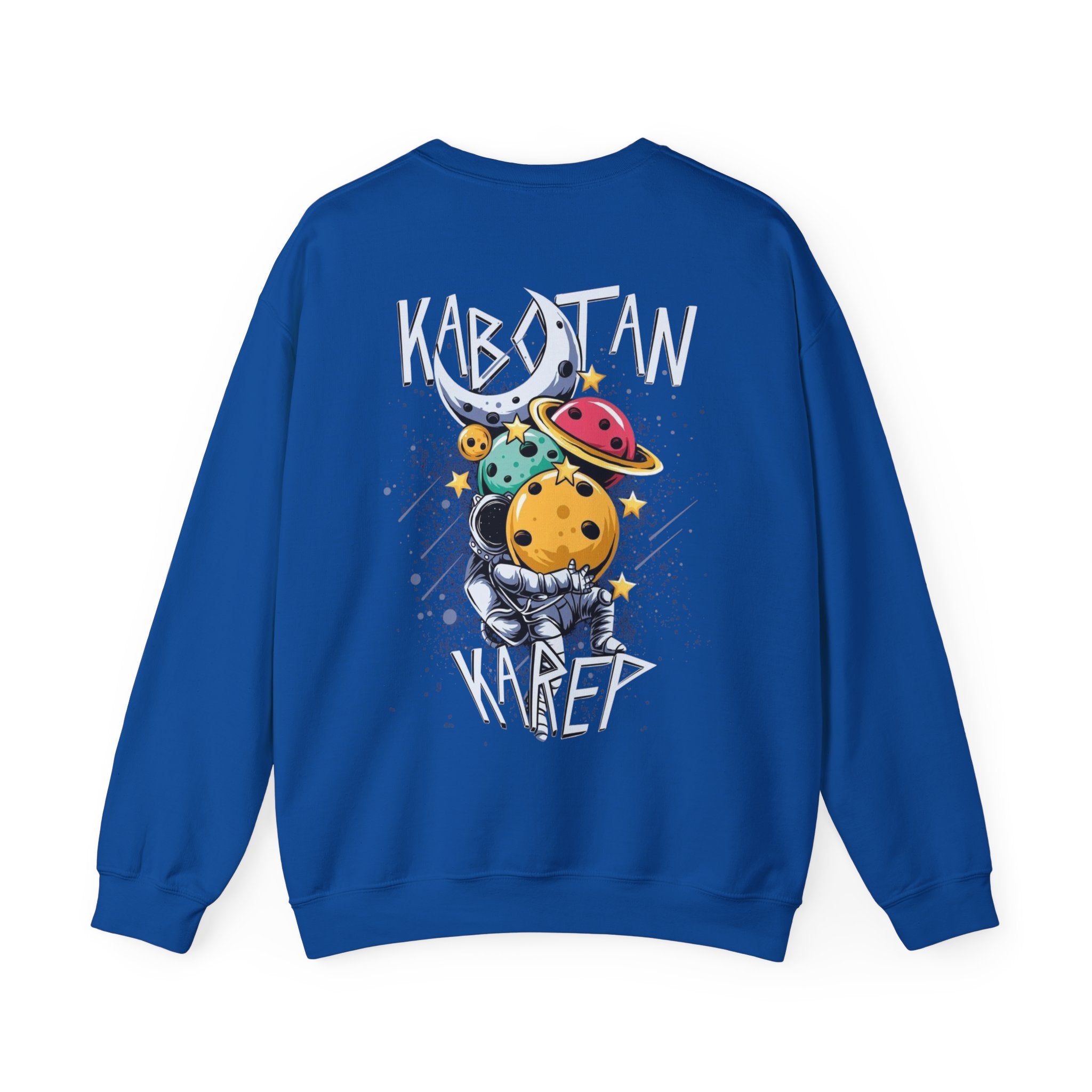 Kabytan Karep Space Crewneck Sweatshirt — Cute Planet Astronaut Graphic