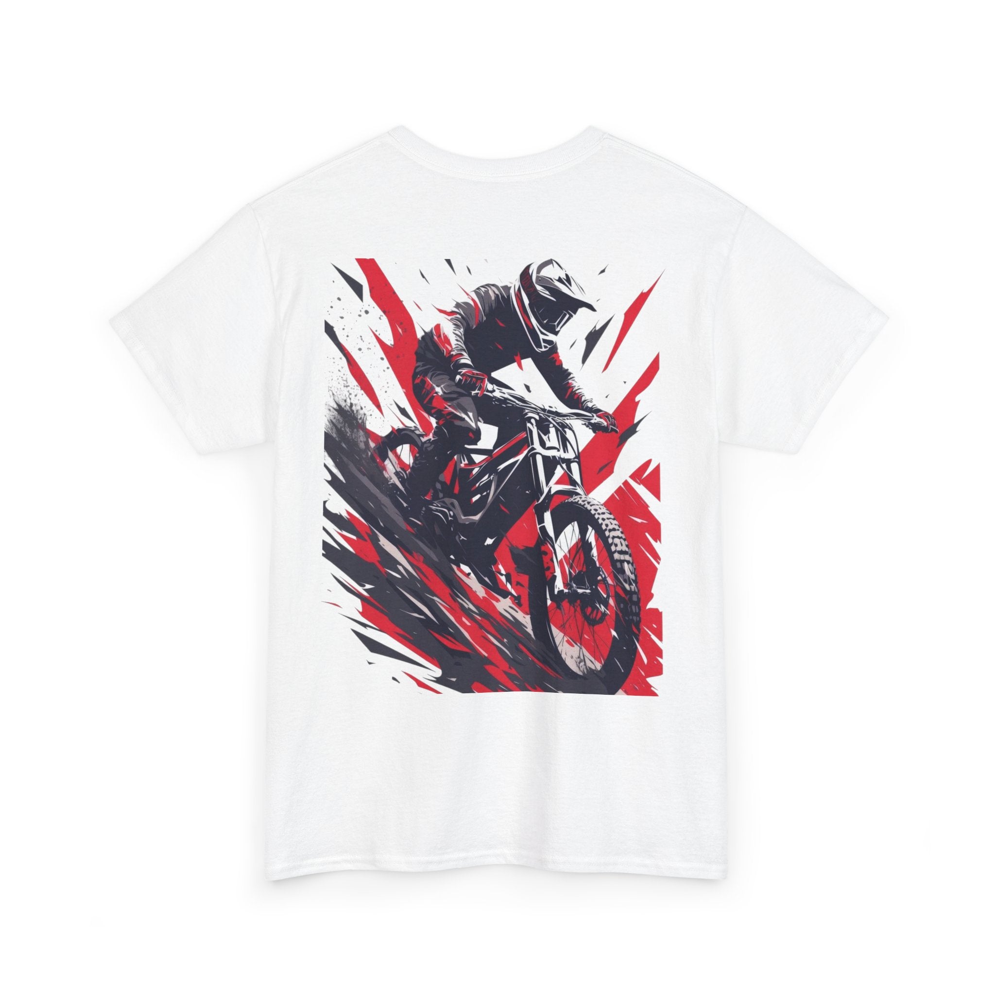 Motocross Rider T-Shirt – Dynamic Dirt Bike Graphic Tee ("Ride Fast")