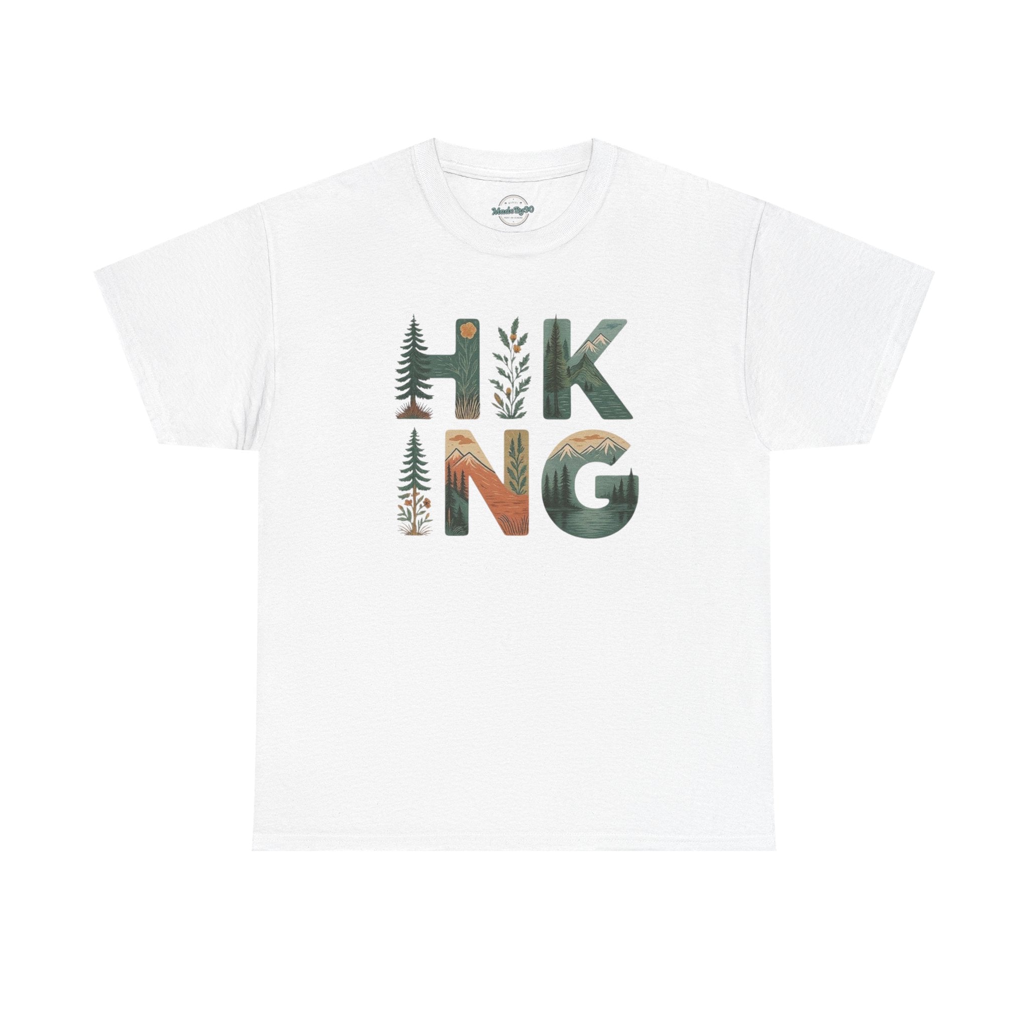 Hiking Letter Art T-Shirt | Nature Trail Graphic Tee