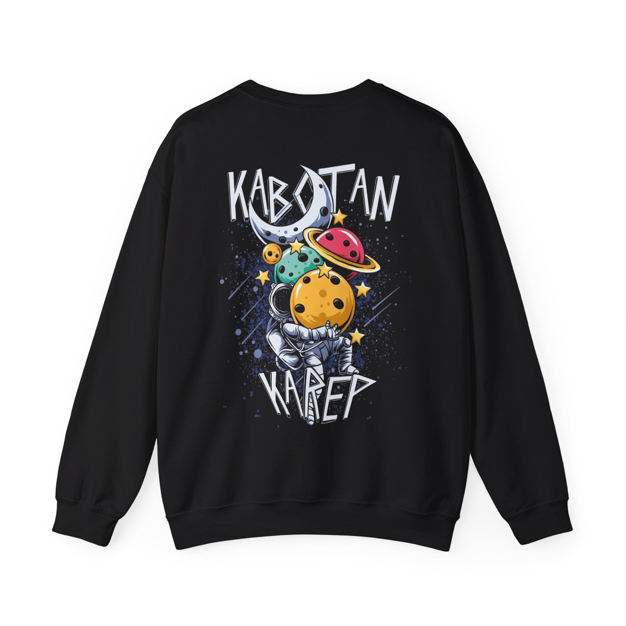 Kabytan Karep Space Crewneck Sweatshirt — Cute Planet Astronaut Graphic