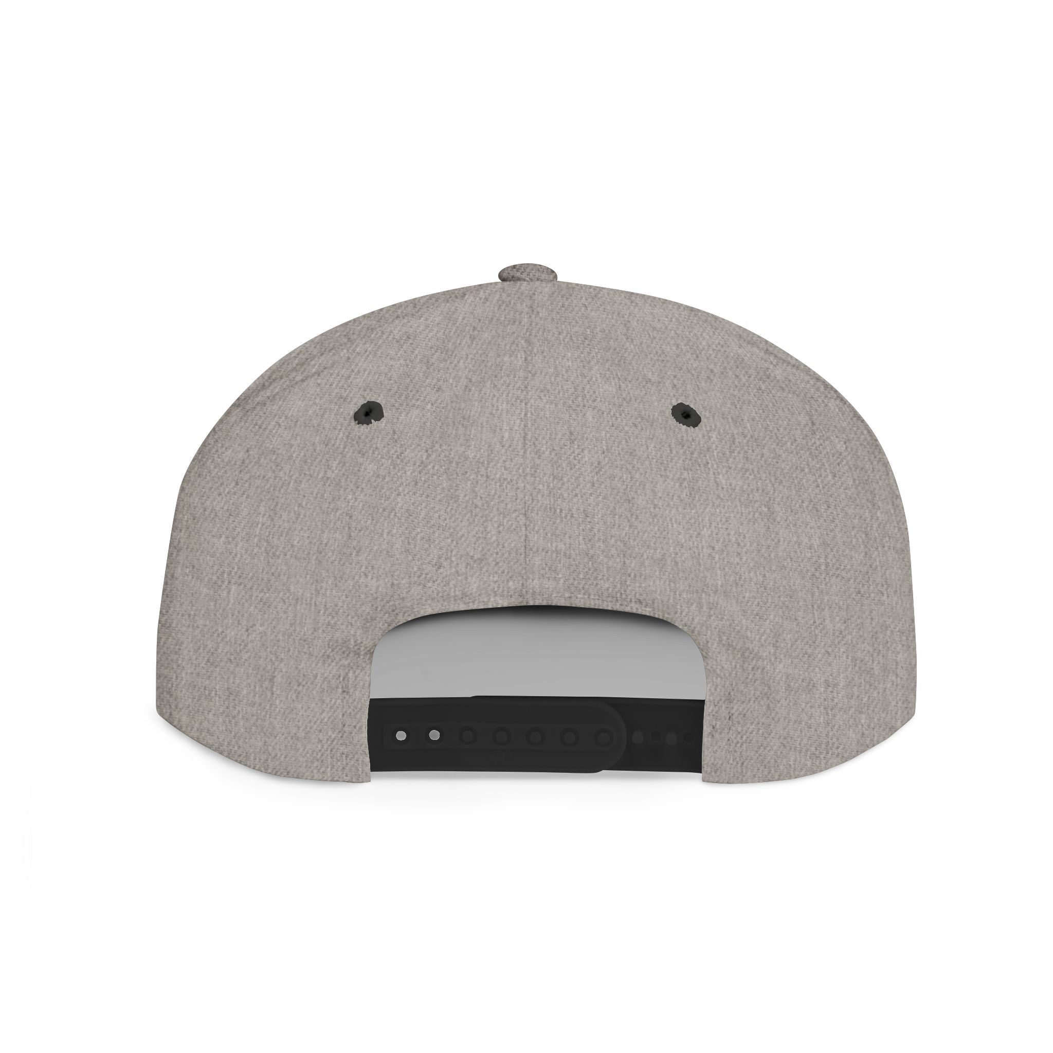 Legend Snapback Hat — White Flat-Bill Baseball Cap with Script Logo