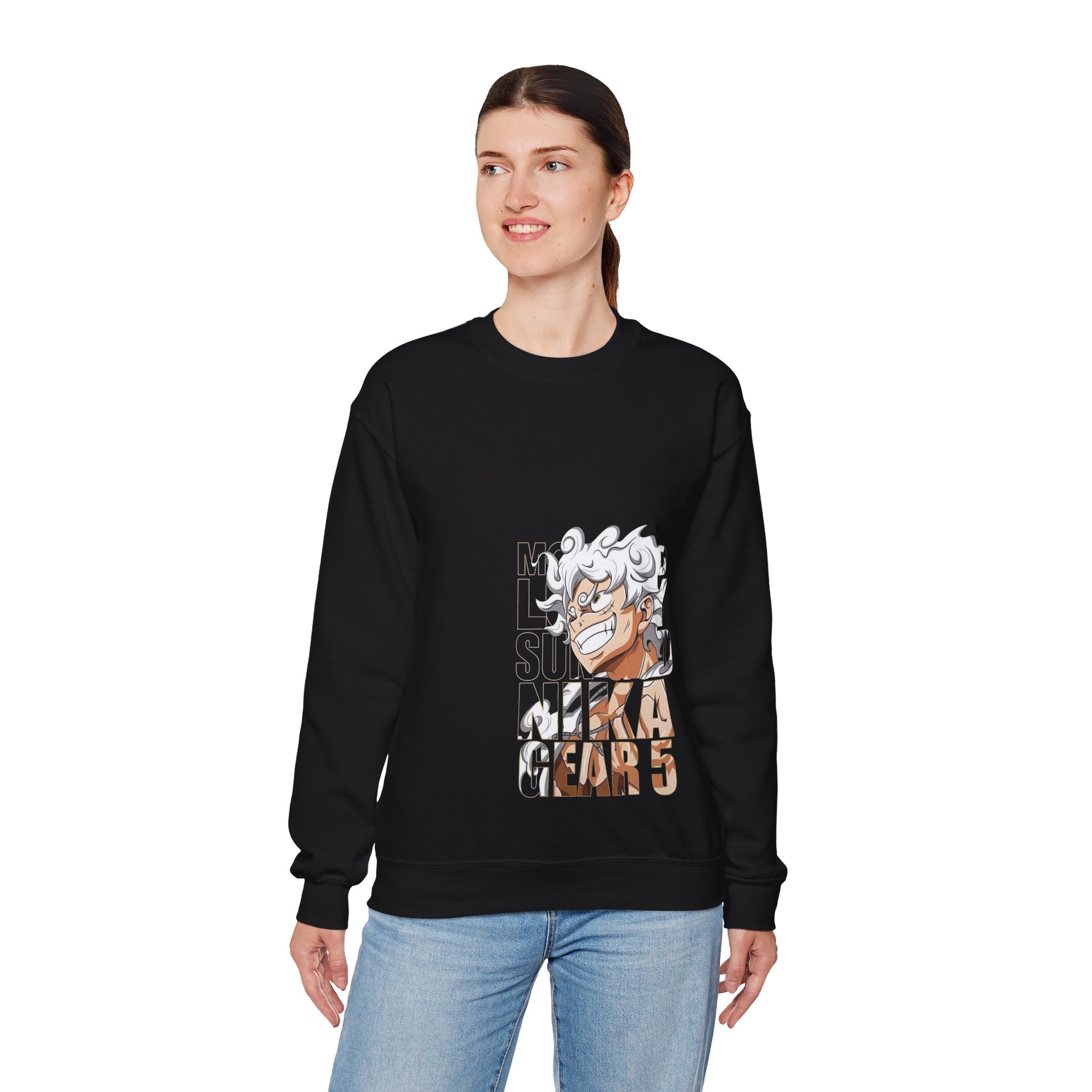 Crewneck Sweatshirt — Anime 'Mika' Gear 5 Graphic