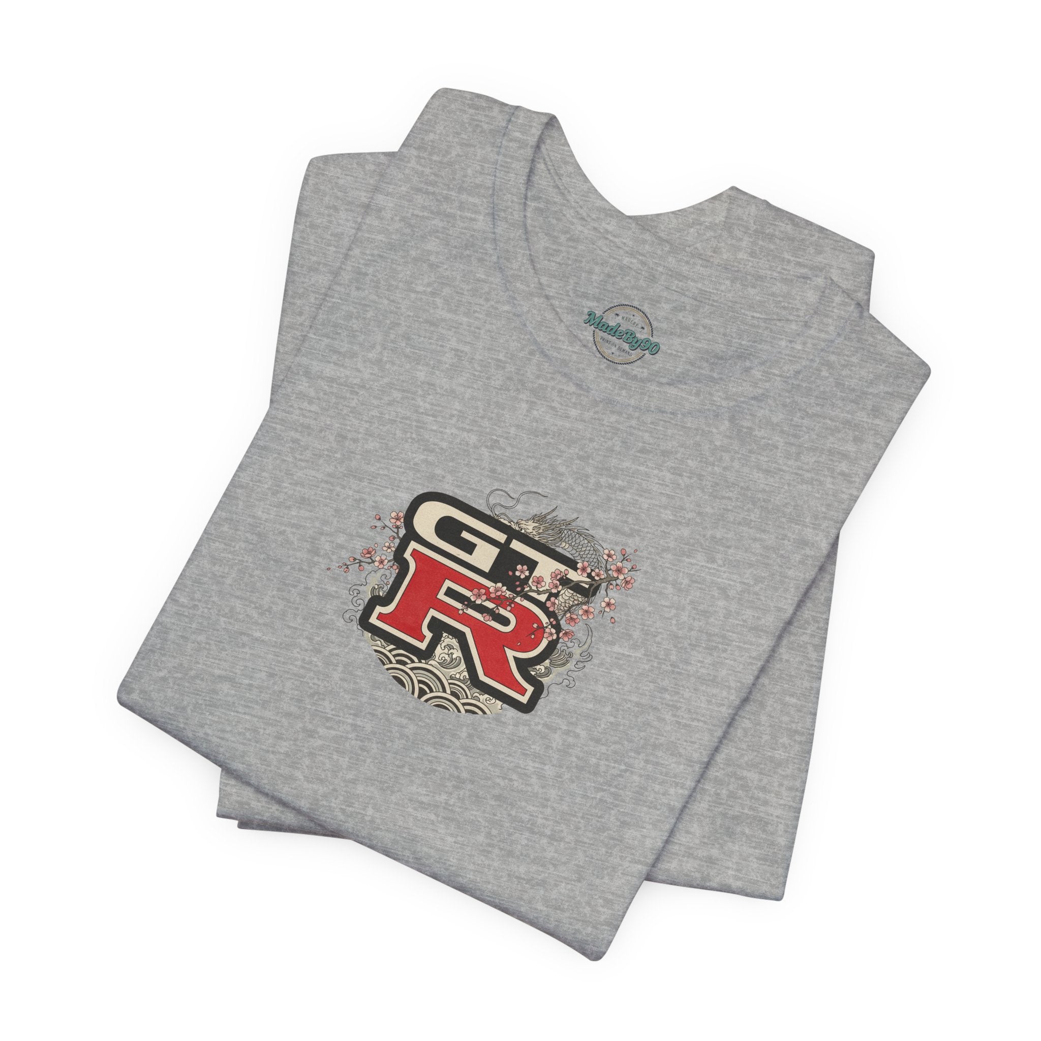 Dragon and Skyline with Sports Car Tee | JDM GT-R Illustration