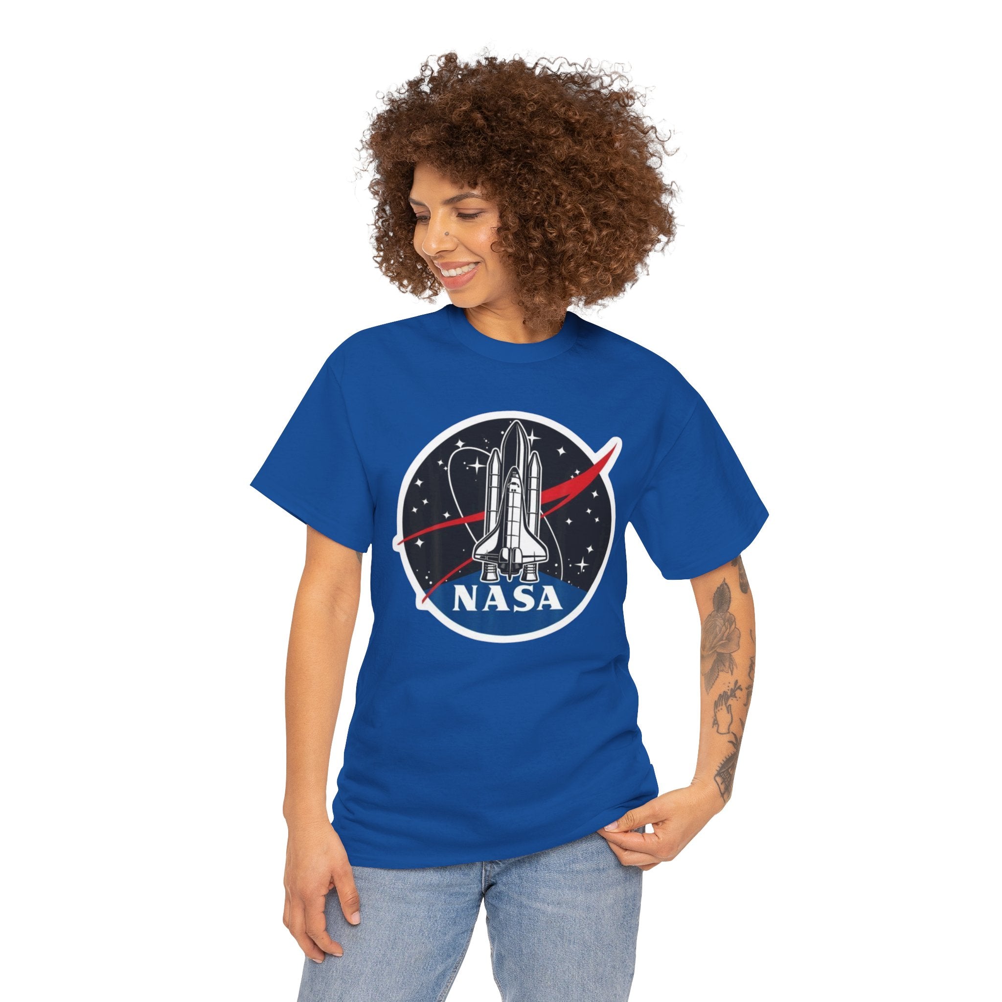 NASA Space Shuttle Tee — Retro Rocket Logo T‑Shirt
