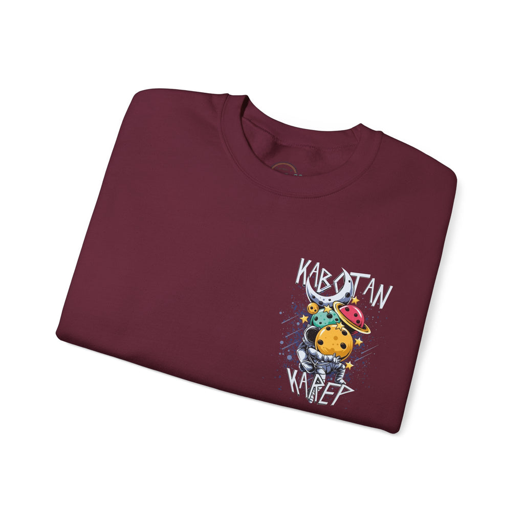Kabytan Karep Space Crewneck Sweatshirt — Cute Planet Astronaut Graphic