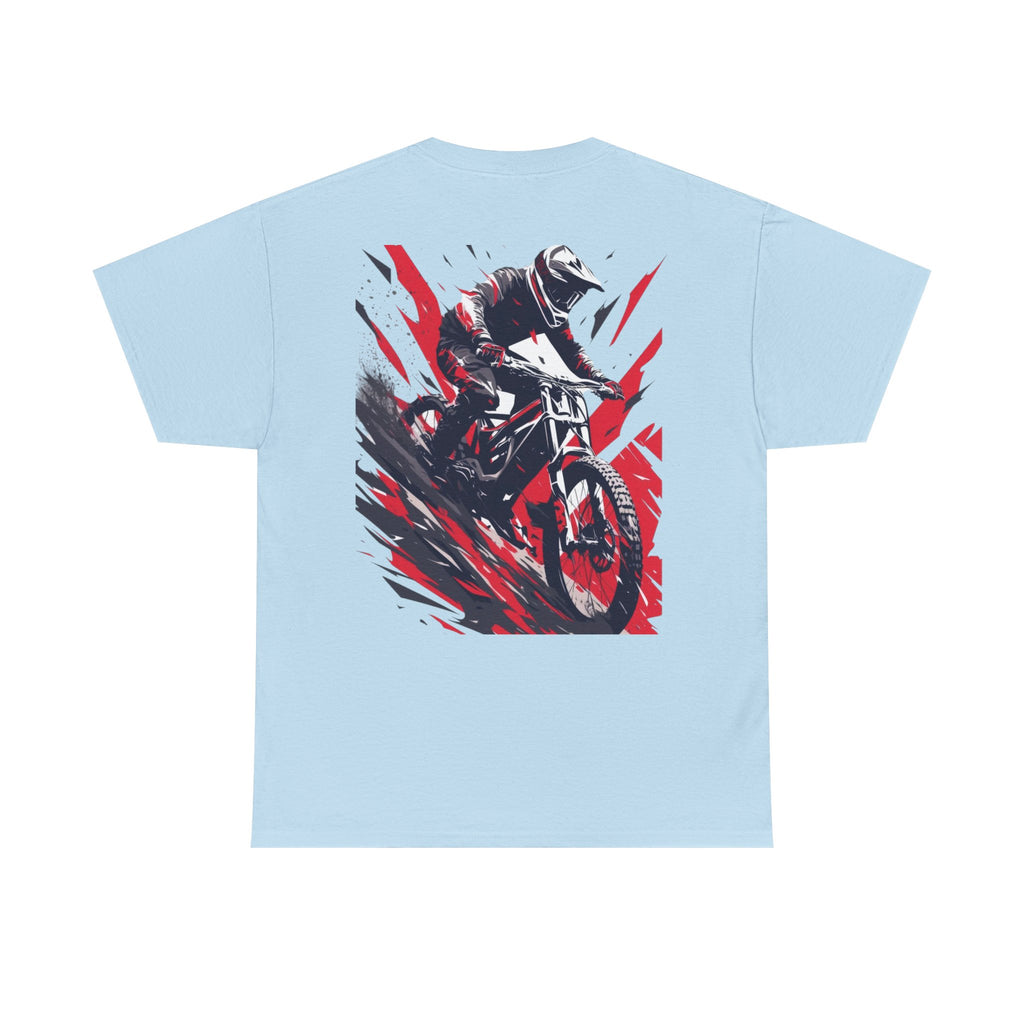 Motocross Rider T-Shirt – Dynamic Dirt Bike Graphic Tee ("Ride Fast")
