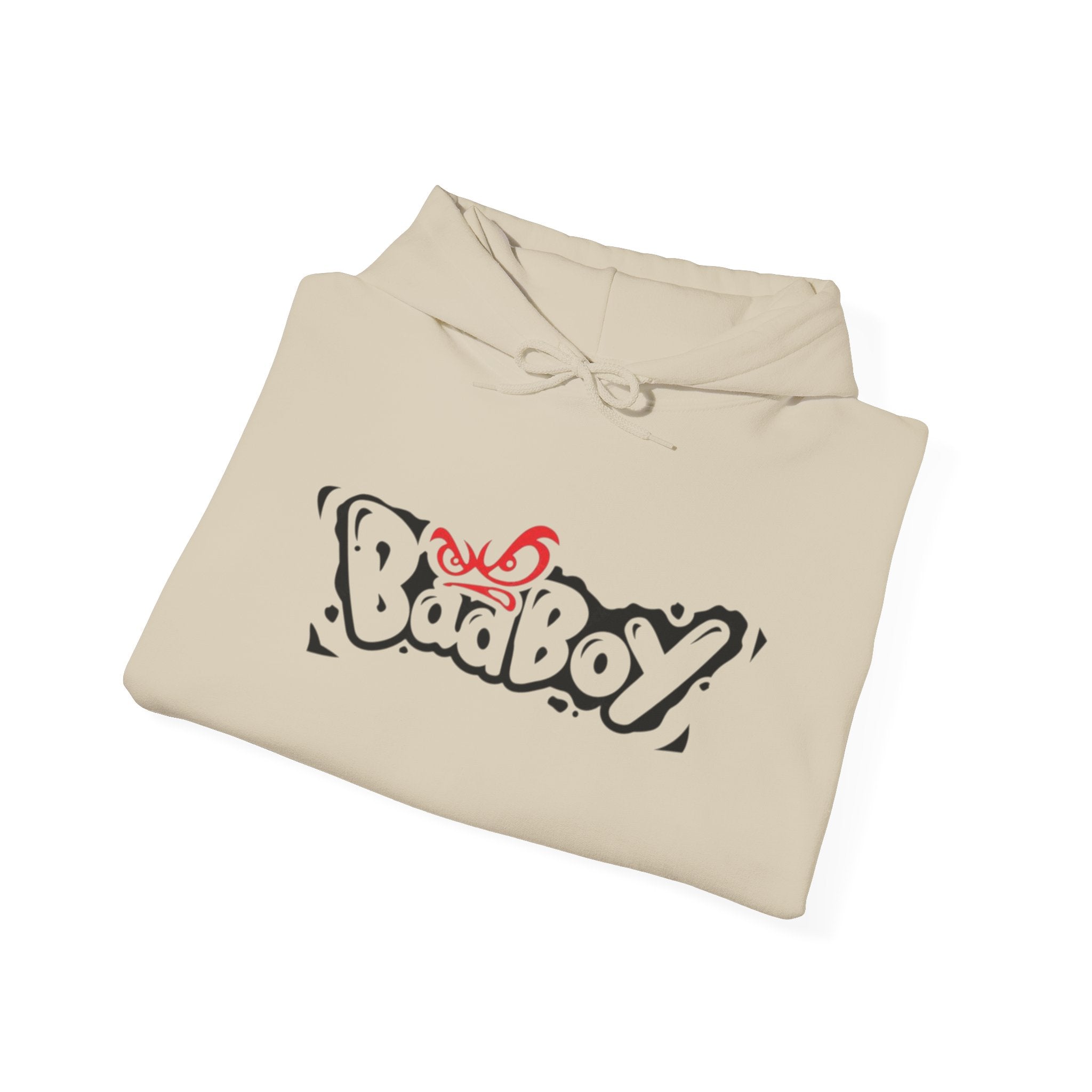 Bad Boy Graffiti Hoodie – Streetwear Logo Pullover with Sleeve Graphic