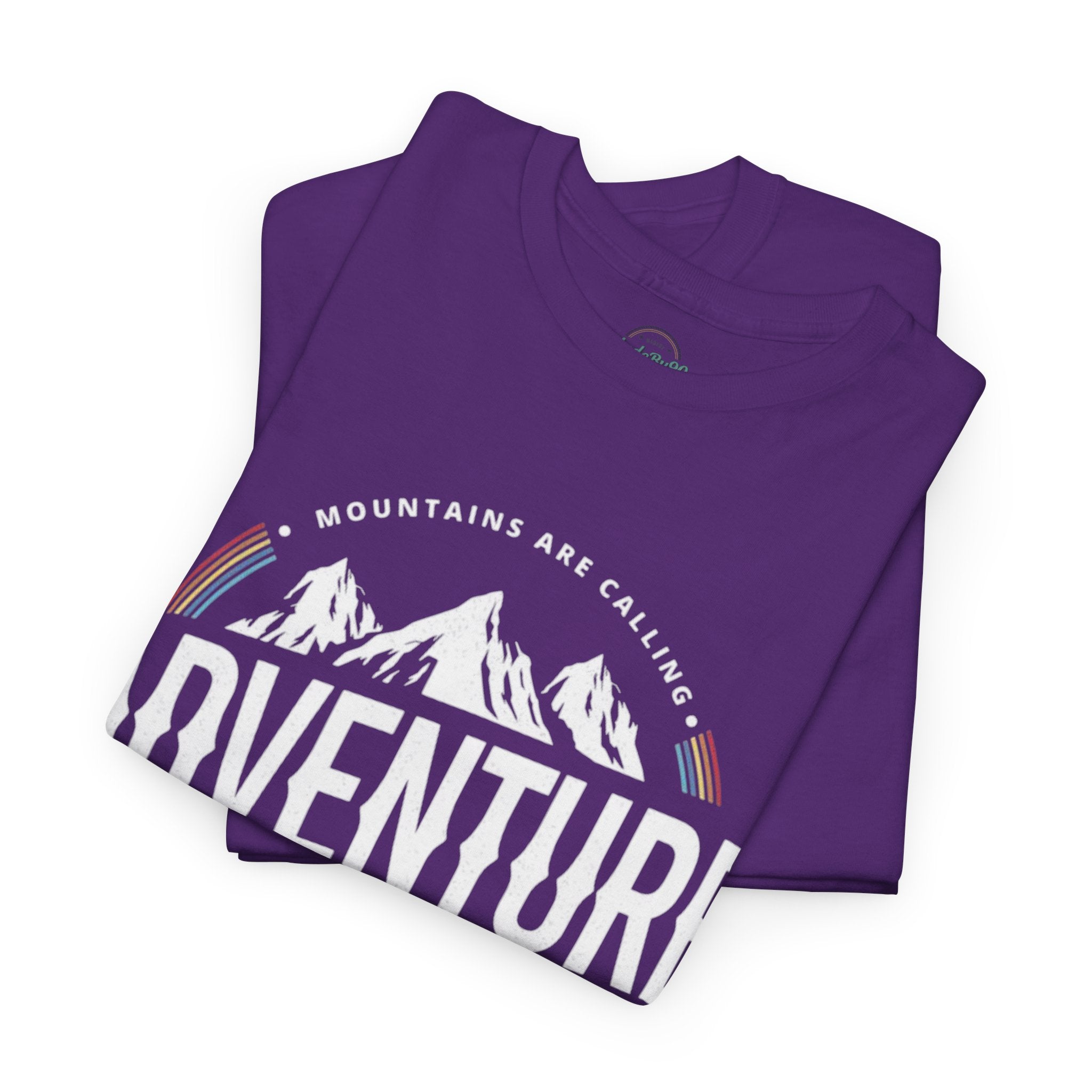 Adventure Mountain Badge Tee | Retro Outdoor Hiking Design