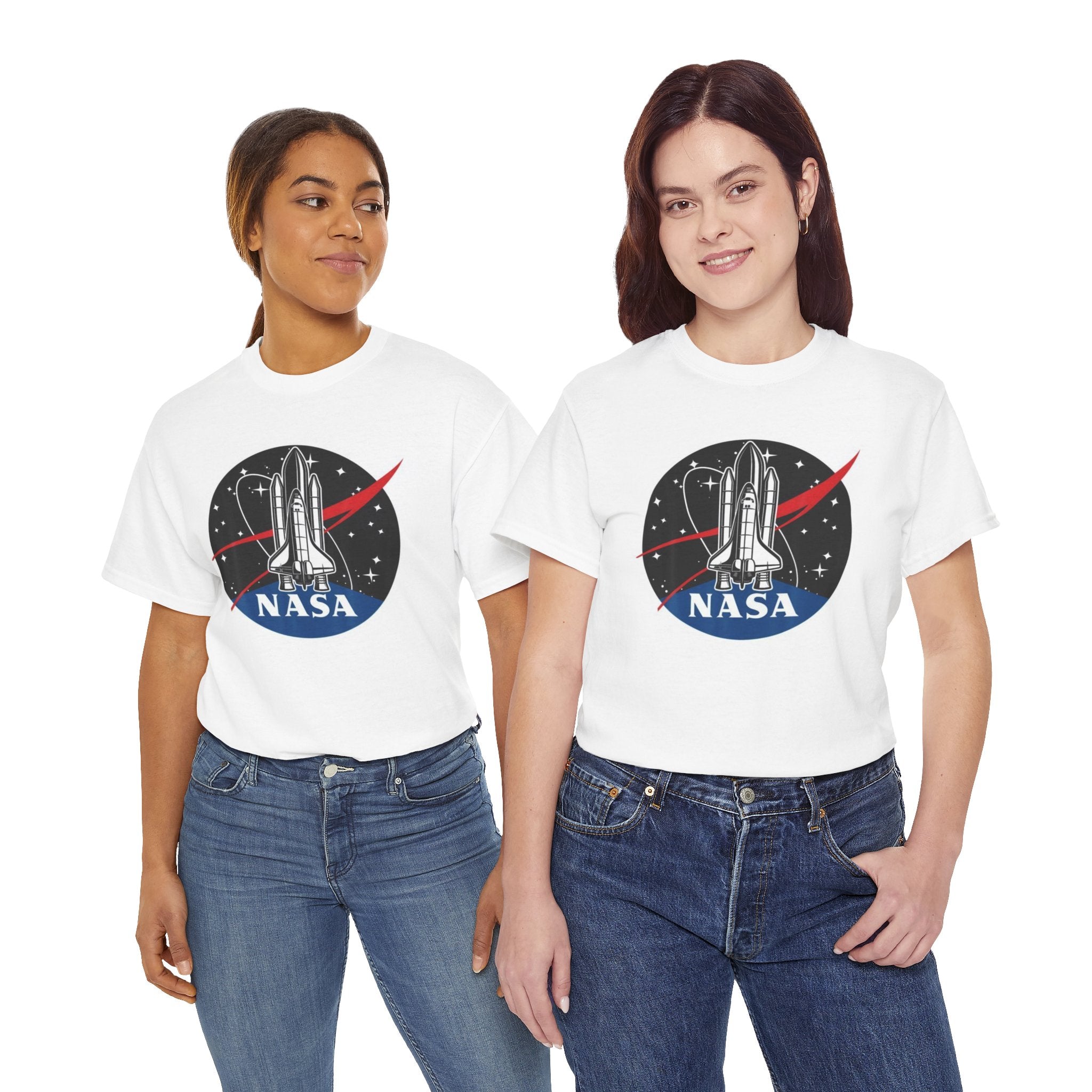 NASA Space Shuttle Tee — Retro Rocket Logo T‑Shirt